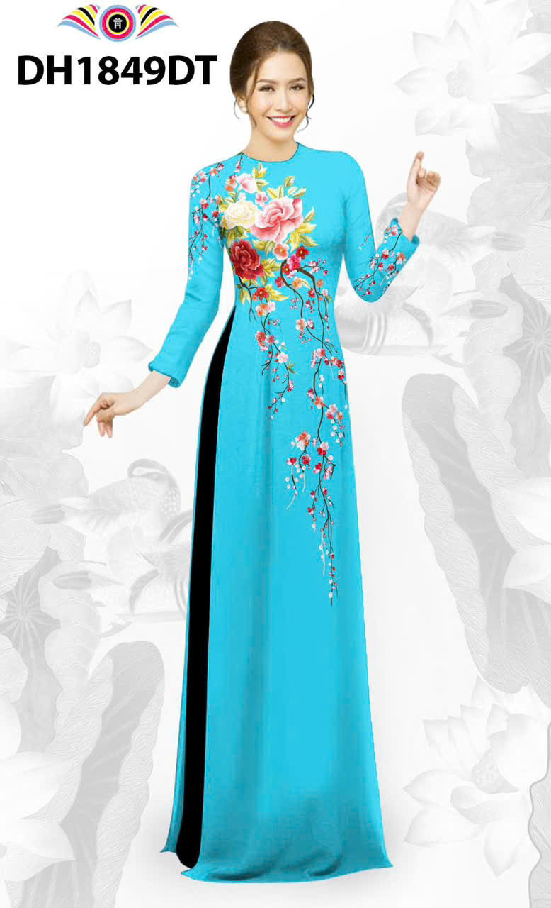 Pre-order: 3D Printed Ao Dai Women - Vietnamese Long Dress Ao Dai