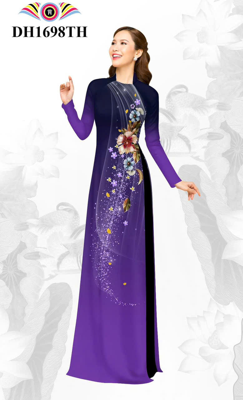 Pre-order: 3D Printed Ao Dai Women - Vietnamese Long Dress Ao Dai