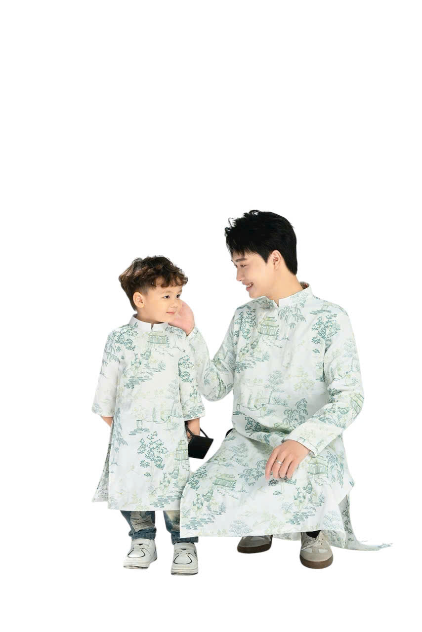 CA2: Vietnamese Ao Dai Boys - Vietnamese Long Dress Ao Dai For Kid