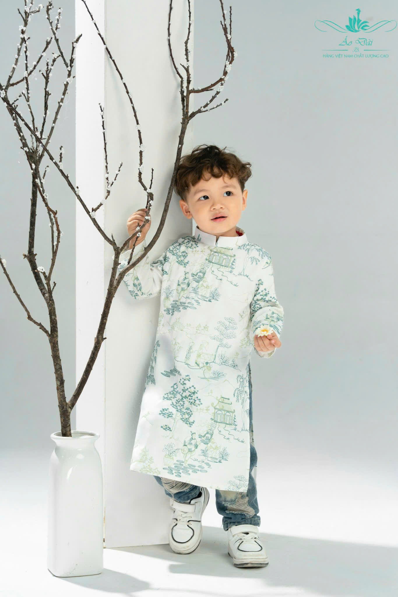 CA2: Vietnamese Ao Dai Boys - Vietnamese Long Dress Ao Dai For Kid