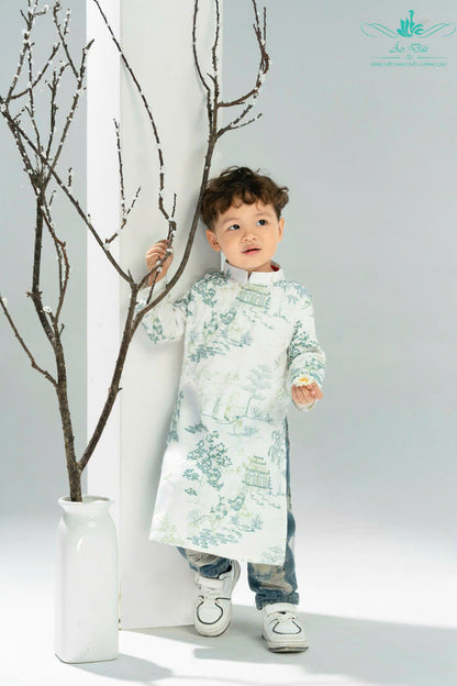 CA2: Vietnamese Ao Dai Boys - Vietnamese Long Dress Ao Dai For Kid