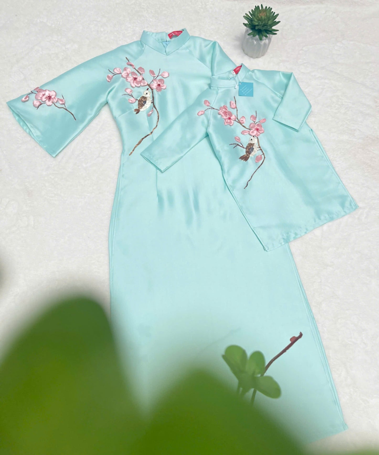 Mint Green Ao Dai For Girls - Ao Dai Dress