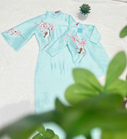 Mint Green Ao Dai For Girls - Ao Dai Dress