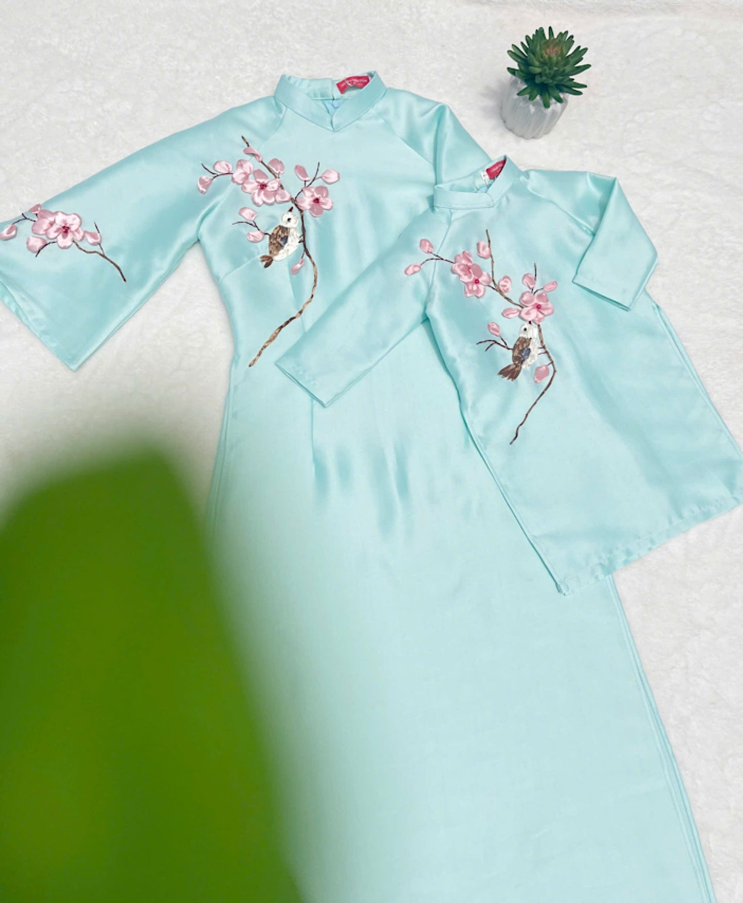 Mint Green Ao Dai For Girls - Ao Dai Dress