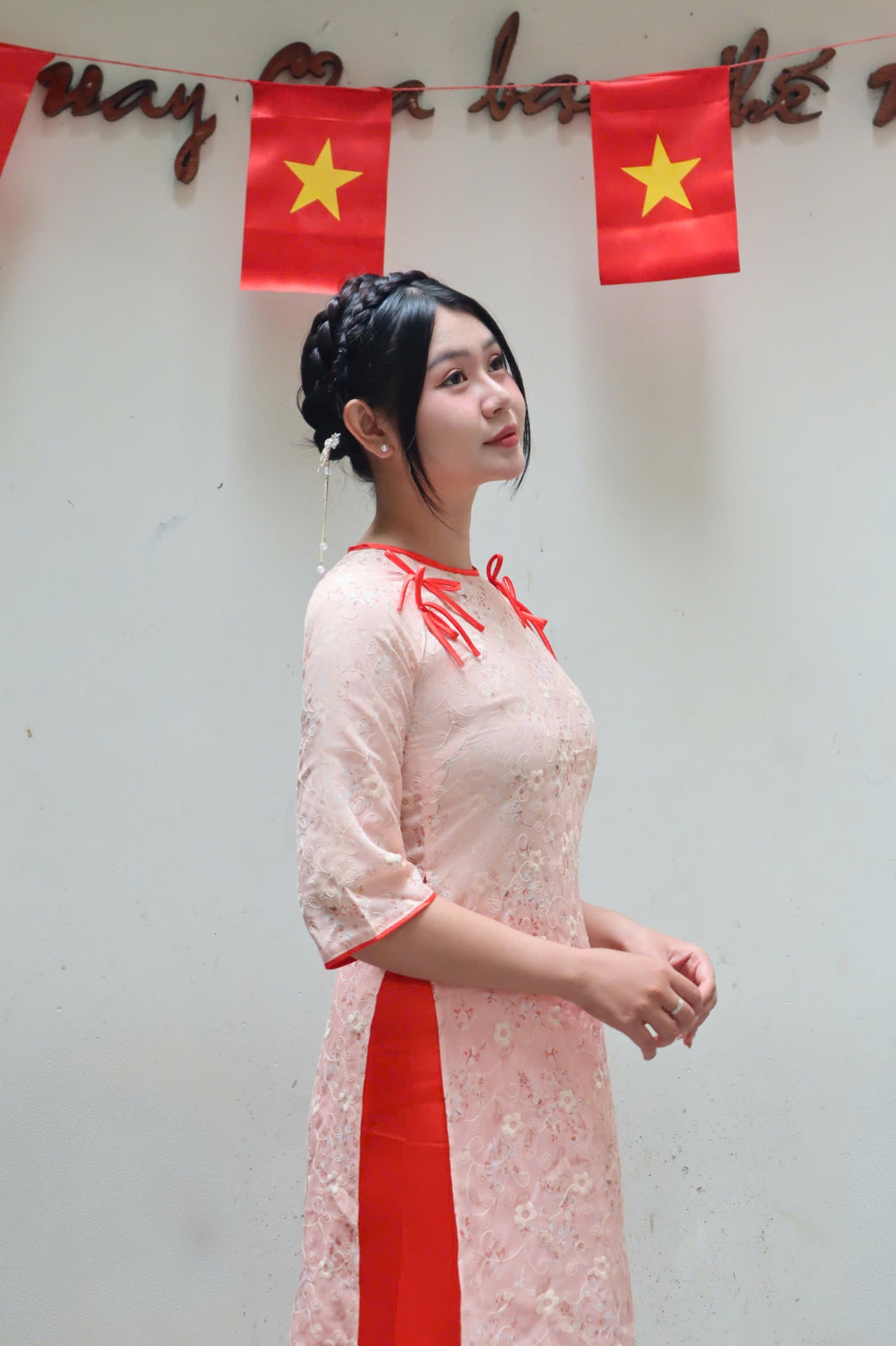 Orange Thu Boi Ao Dai Set | Ao Dai For Women