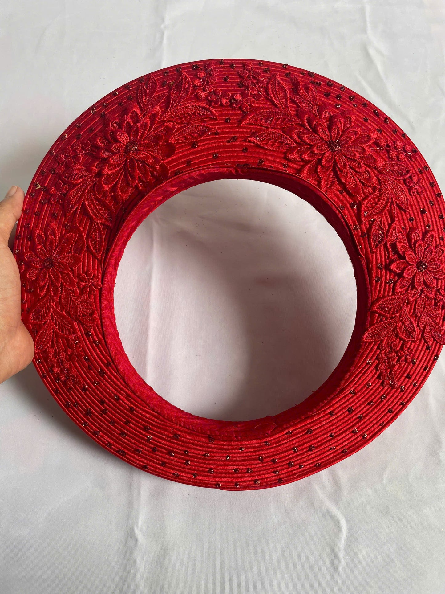 Red Hat Ao Dai For Bride - Headband for Ao Dai Dress - Khăn Đóng Cô Dâu