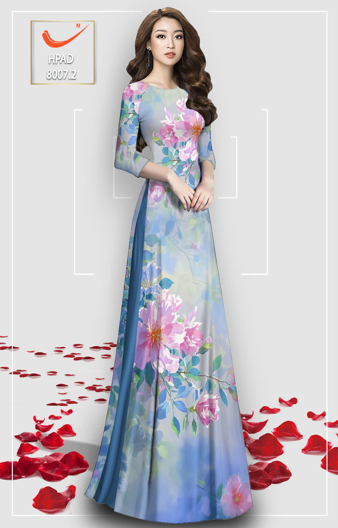 Pre-order 3D Ao Dai: Vietnamese Ao Dai for Women – Printed Floral Traditional Ao Dai-  Elegant Vietnamese Dress