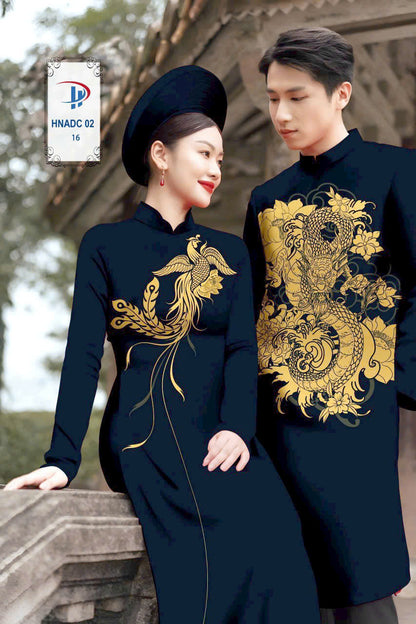 Pre-Order: Long Phượng Ao Dai For Women Men - Couple Ao Dai