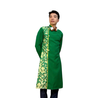 Blue Modern Ao Dai For Men | Wedding Ao Dai For Men