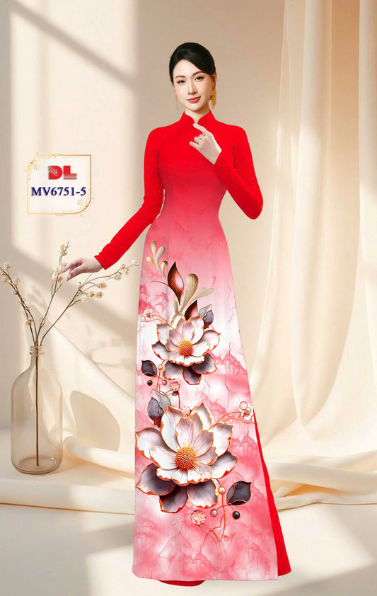 Pre-order: Traditional Vietnamese Ao Dai | 3D Printed Women Ao Dai with Pants
