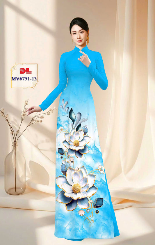 Pre-order: Traditional Vietnamese Ao Dai | 3D Printed Women Ao Dai with Pants
