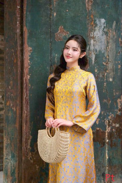 Pre-order Silk Ao Dai Dress| Vietnamese women's ao dai | Ao dai For Special Events