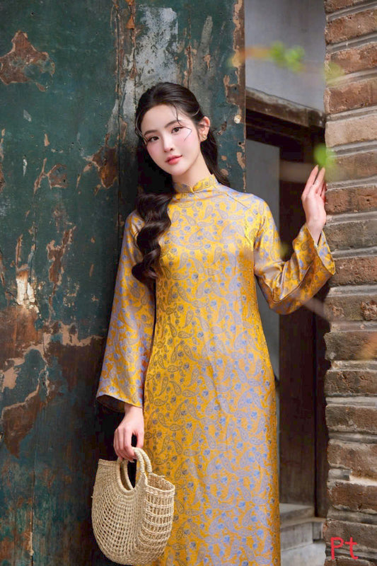Pre-order Silk Ao Dai Dress| Vietnamese women's ao dai | Ao dai For Special Events