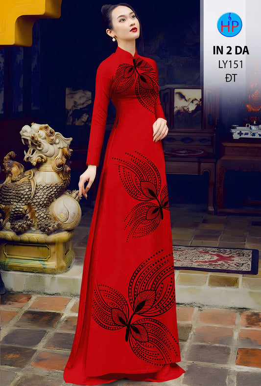 Pre-order: 3D Printed Silk Ao Dai For Women - Traditional Ao Dai - Vietnamese Ao Dai