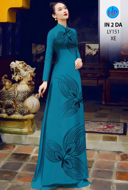 Pre-order: 3D Printed Silk Ao Dai For Women - Traditional Ao Dai - Vietnamese Ao Dai