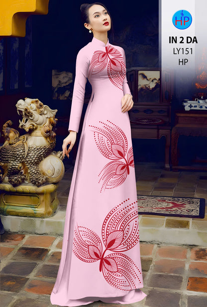Pre-order: 3D Printed Silk Ao Dai For Women - Traditional Ao Dai - Vietnamese Ao Dai