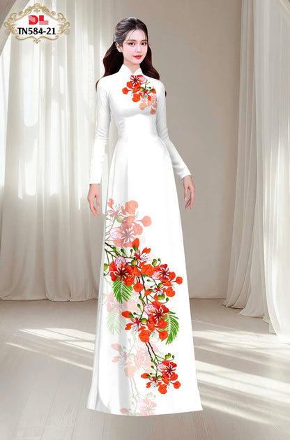 Pre-order: Traditional Vietnamese Ao Dai | Ao Dai Viet Nam | Áo Dài Hoa Phượng