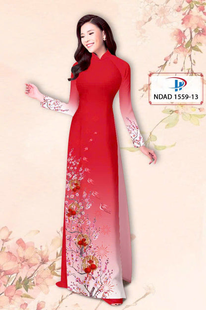 Pre-order: 3D Printed Flower Ao Dai - Traditional Vietnamese Dress for Women