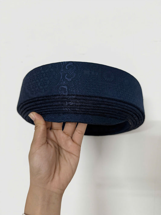 Navy Blue Hat Ao Dai For Groomsmen- Headband for Ao Dai Dress - Khăn Đóng Chú Rể