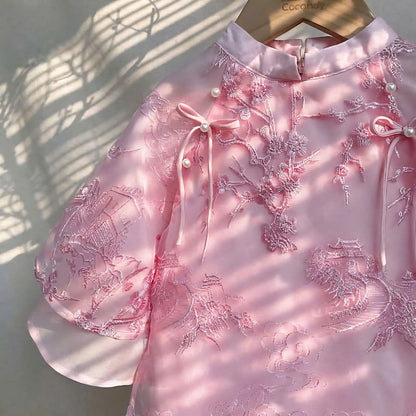 Set Ao Dai Mỹ Chi- Ao Dai For Baby Girls | Vietnamese Long dress