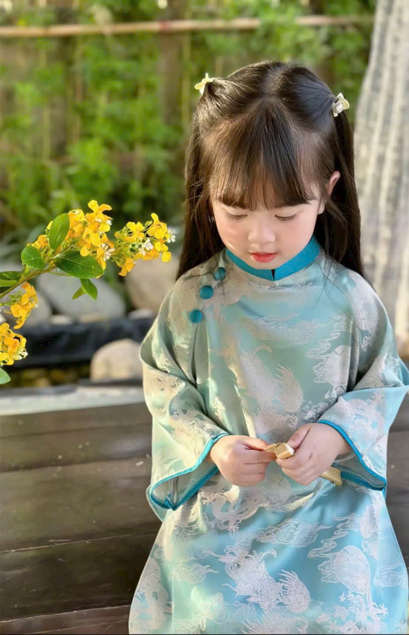 Ao Dai For Daughter - Baby Girls Ao Dai | Áo Dài Tết 2025