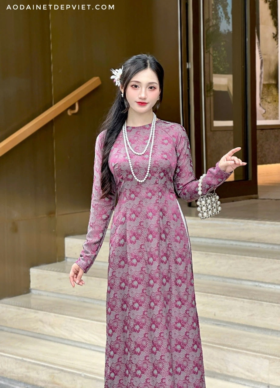 Áo Dài Tơ Lụa- Cao Cấp | Vietnamese women's ao dai | Ao dai special events