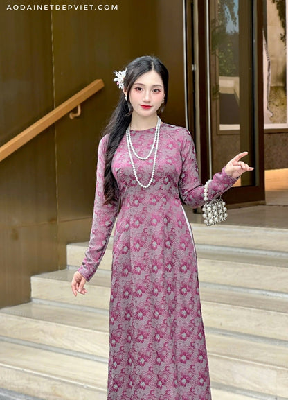 Áo Dài Tơ Lụa- Cao Cấp | Vietnamese women's ao dai | Ao dai special events