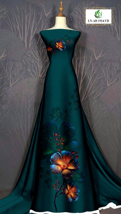 Pre-order: 3D Printed Silk Ao Dai For Women - Custom Traditional Ao Dai Style