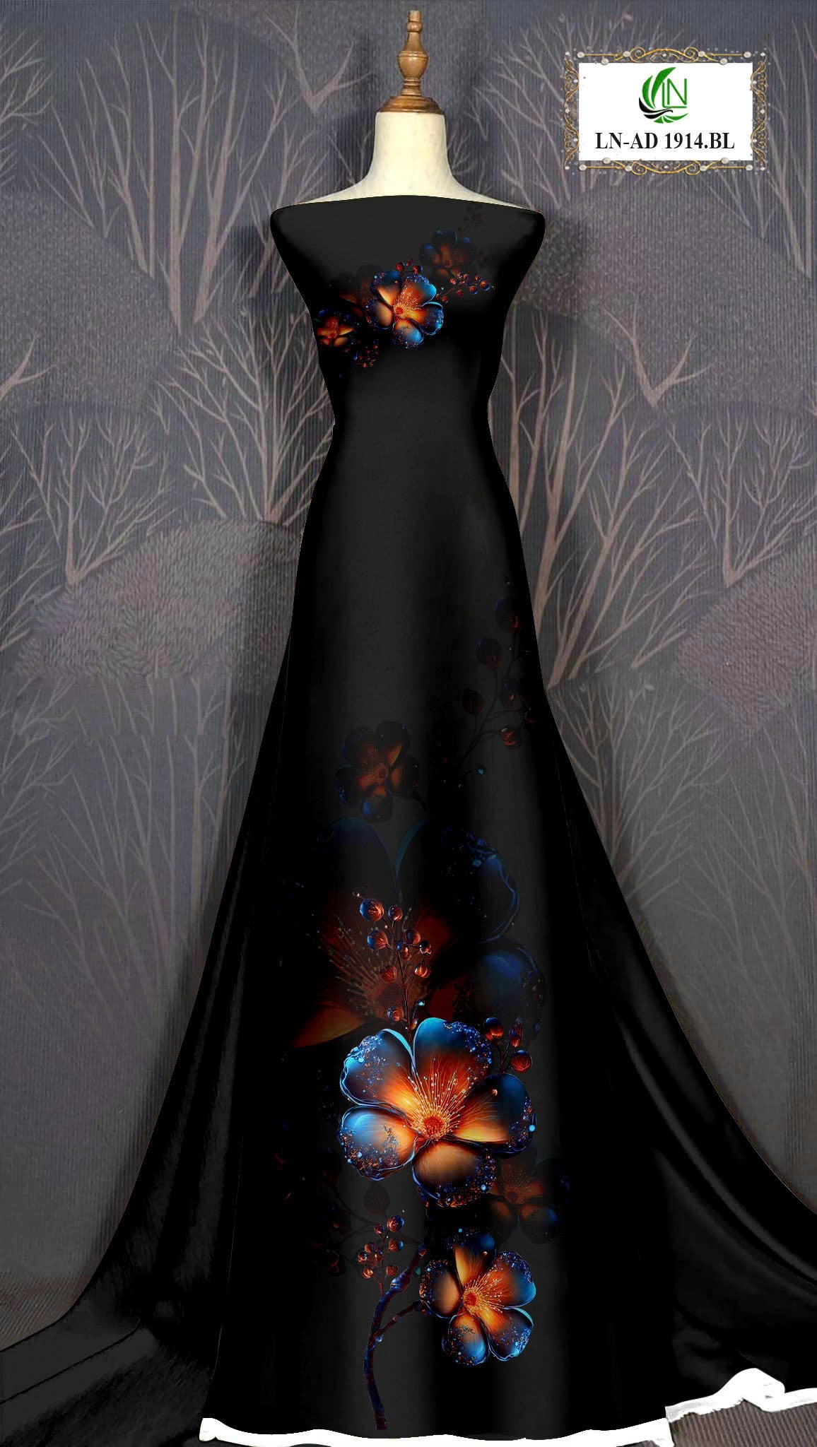 Pre-order: 3D Printed Silk Ao Dai For Women - Custom Traditional Ao Dai Style
