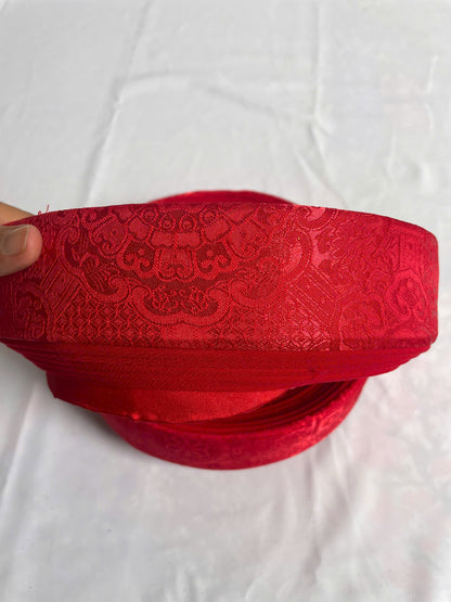 Red Hat Ao Dai For Groomsmen- Headband for Ao Dai Dress - Khăn Đóng Chú Rể