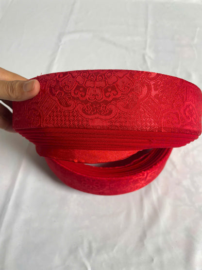 Red Hat Ao Dai For Groomsmen- Headband for Ao Dai Dress - Khăn Đóng Chú Rể