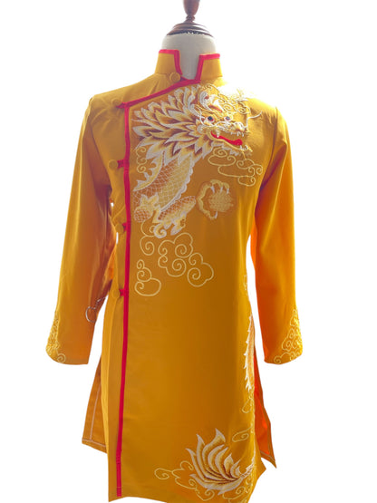 Yellow Ao Dai For Men - Vietnamese Ao Dai For Men | Men Dress