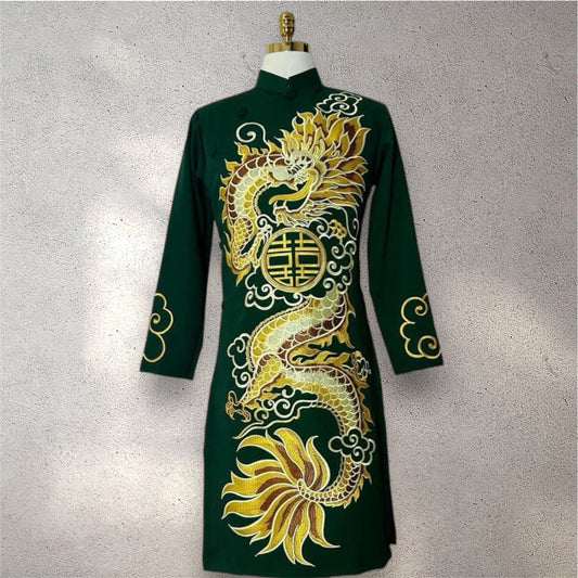 Gia Long Ao Dai Men - Dragon Embroidery Ao Dai