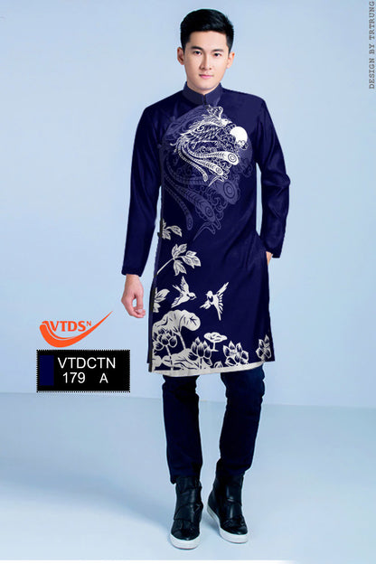 Ao Dai Nam | Men ao dai | Vietnamese Traditional Ao Dai For Men | Vietnamese Lunar New Year