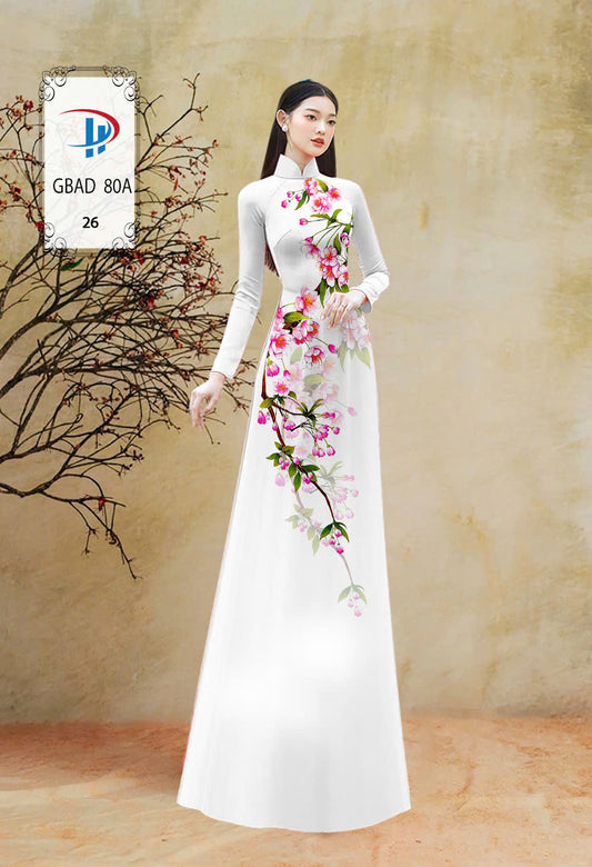 Blossom Floral Ao Dai - Vietnamese Long Dress Ao Dai - Áo Dài Bộ