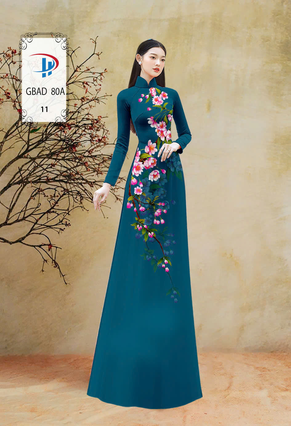 Blossom Floral Ao Dai - Vietnamese Long Dress Ao Dai - Áo Dài Bộ