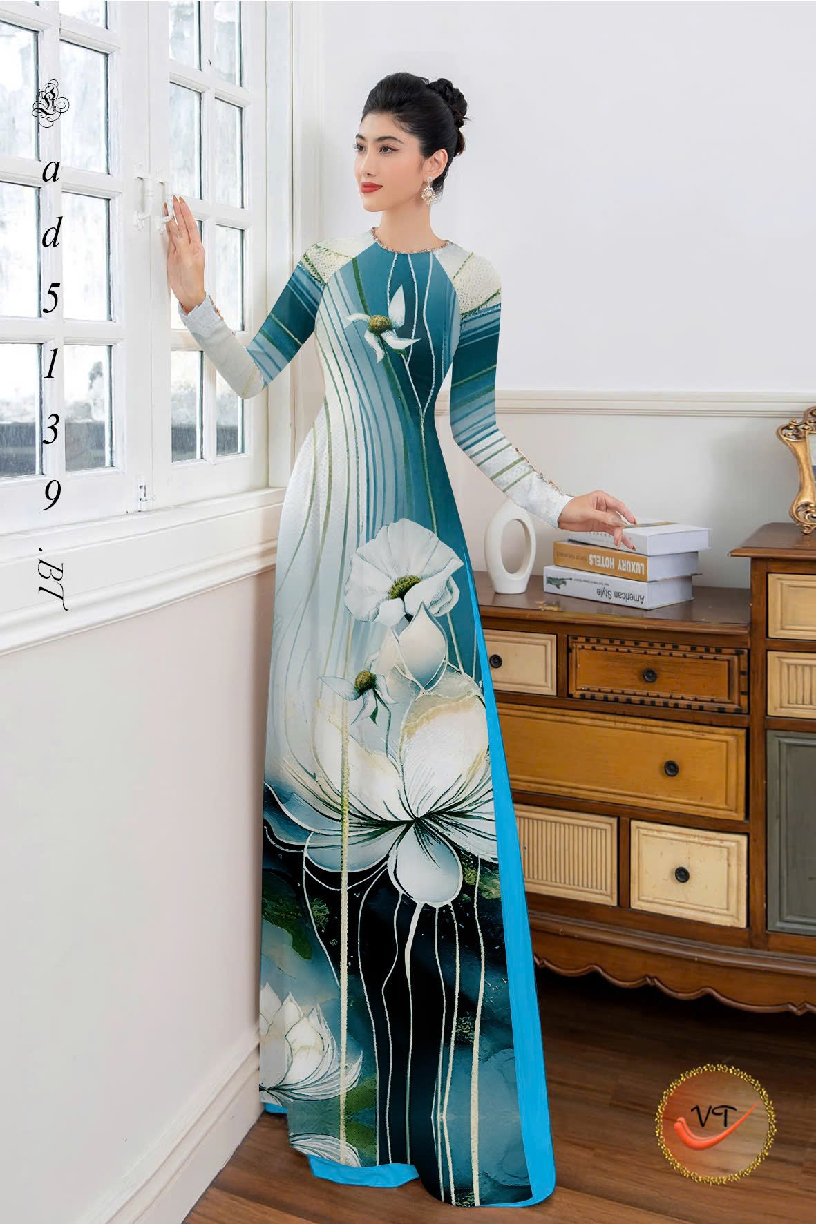 Pre-Order Ao Dai For Women | Vietnamese long dress | Áo Dài Lụa In Hoa