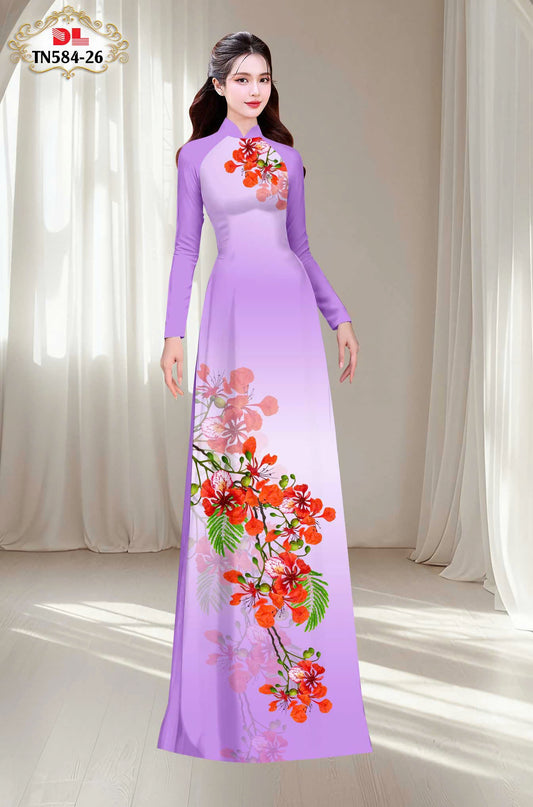 Pre-order: Traditional Vietnamese Ao Dai | Ao Dai Viet Nam | Áo Dài Hoa Phượng
