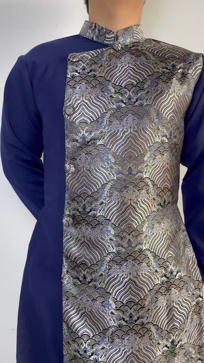 Men Damark Gam Ao Dai | Pre-made Traditional Vietnamese Ao Dai
