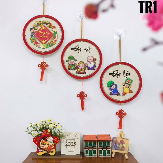 Tết Decoration | Vietnamese Decorative Wood Board Decor | Vietnamese Quotes Hanging Board