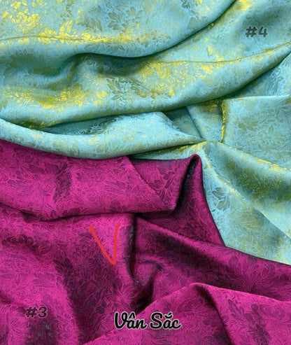 Pre-order: Traditional Vietnamese Ao Dai Dress - Áo Dài Tơ Lụa Vân Sắc