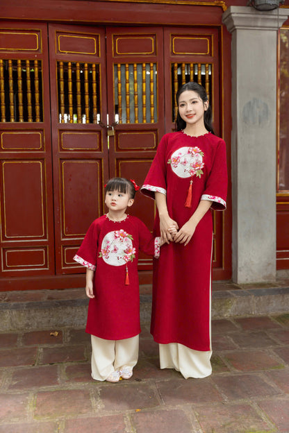 Mom Daughter Ao Dai Dress - Ao Dai Tet 2025