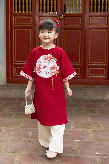 Mom Daughter Ao Dai Dress - Ao Dai Tet 2025