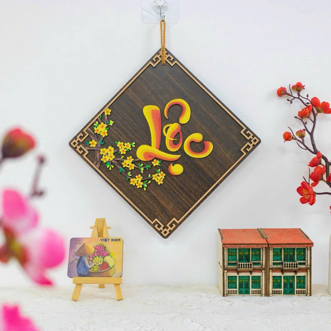 Tet Decorations 2025 Couplet | PHUC LOC THO Hanging Couplets  |Vietnamese Lunar New Year