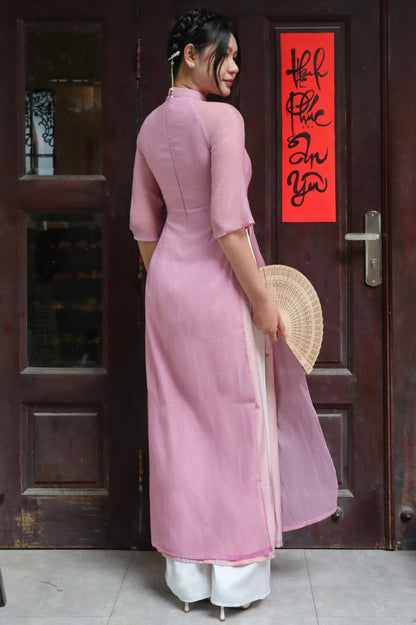 Pre-made Vietnamese Traditional Ao Dai - Women Ao Dai Set | CV-T1