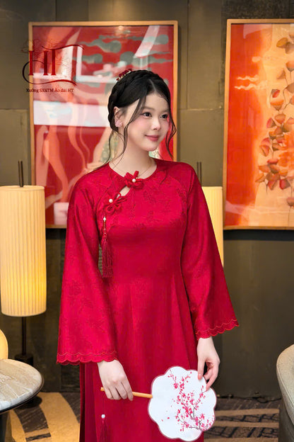 Pre-order: VAN LINH Modernized Ao Dai - Women Ao Dai with Pants