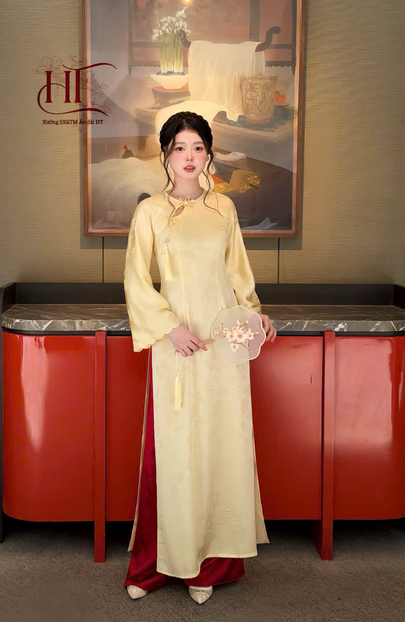 Pre-order: VAN LINH Modernized Ao Dai - Women Ao Dai with Pants