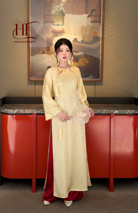 Pre-order: VAN LINH Modernized Ao Dai - Women Ao Dai with Pants