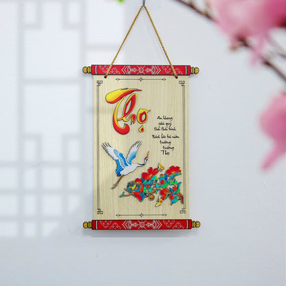 Vietnamese Lunar New Year Decoration Couplets | PHUC LOC THO Hanging Couplets  | Vietnam TET