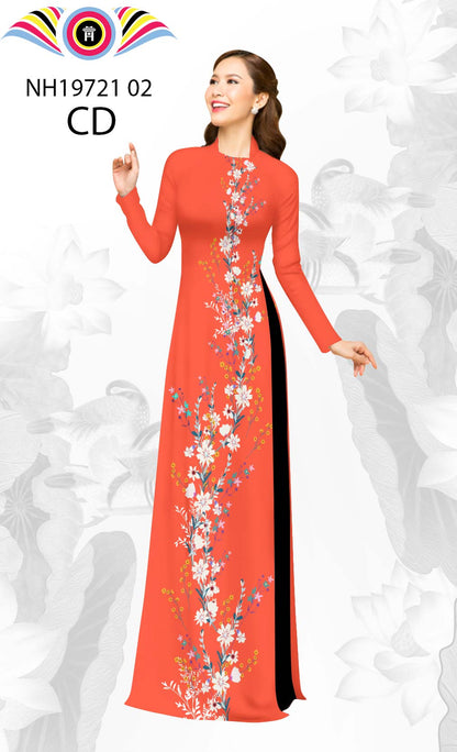 3D Printed Ao Dai Women - Vietnamese Long Dress Ao Dai- Áo Dài Bộ